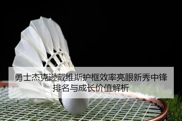 勇士杰克逊戴维斯护框效率亮眼新秀中锋排名与成长价值解析